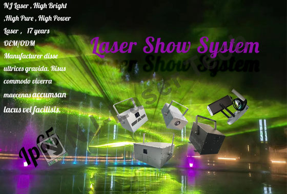 1000mW Laser Show con modulo di scanner XY ad alta velocità e sistema di raffreddamento