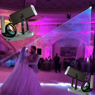 Materiale di alloggiamento in lega di alluminio Effetto luci di palcoscenico IP con effetti dinamici di 100mW