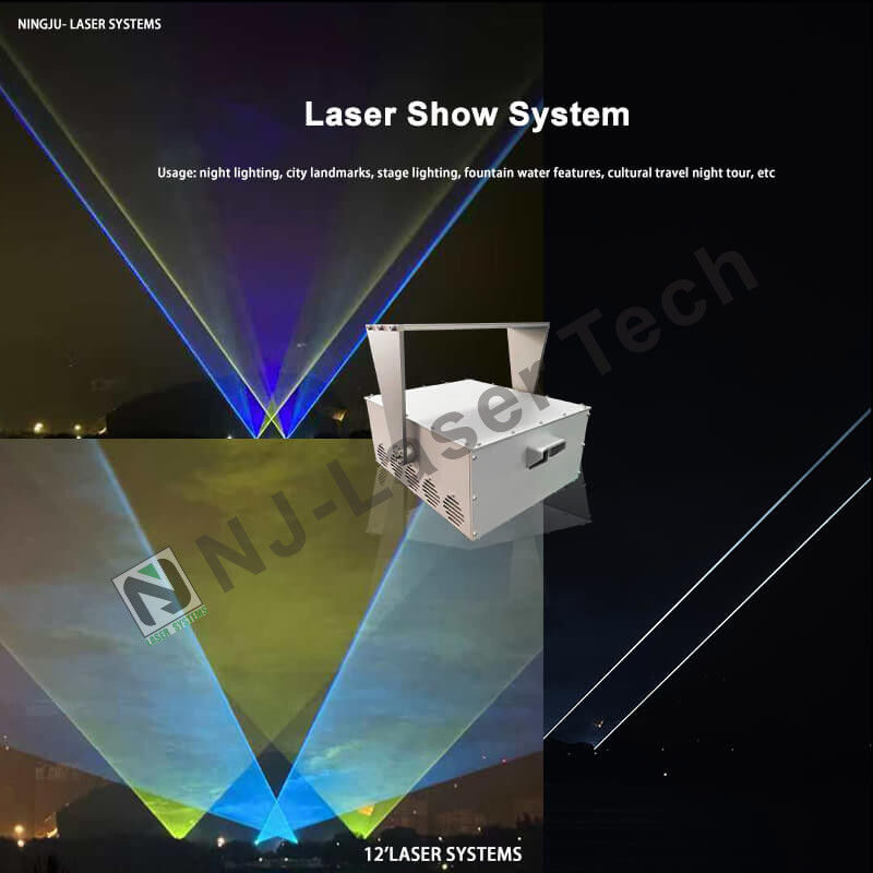 Opzioni di montaggio per concerti con supporto appesi per illuminazione laser da -20°C a 40°C e oltre