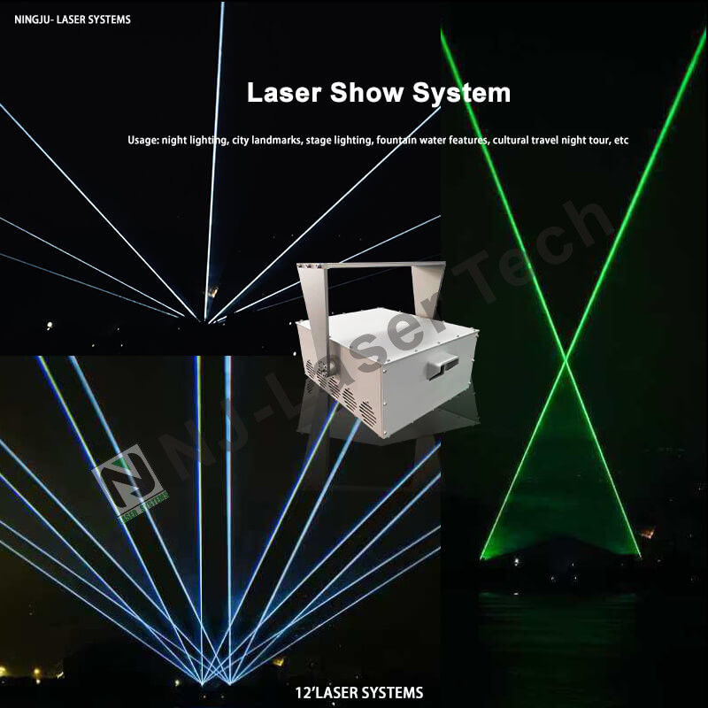 Alto rendimento RGB brillante Laser Show con colore laser verde personalizzato